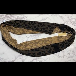 Michael Kors Logo Patterned MK Infinity Scarf